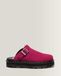 Dr. Martens Suède Mules Plateformes Zebzag en Daim À Brides en Rose, Taille: 36