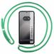 Tumundosmartphone Nothing CMF Phone 1 Transparante beschermhoes met watergroen koord