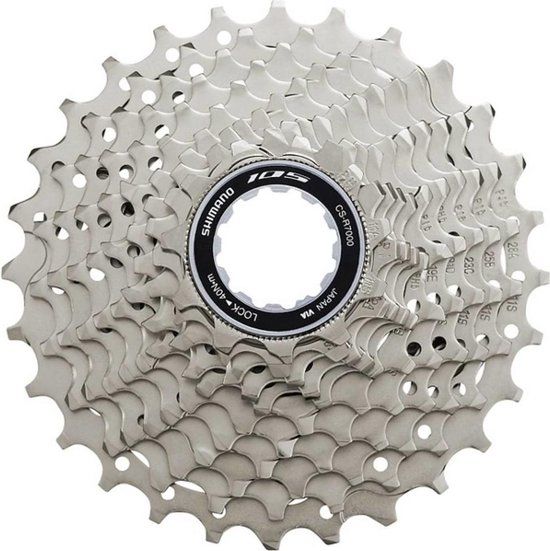 Shimano 105 CS-R7000 Cassette 11-speed (11-28T) - Racefiets - Aluminium/Staal