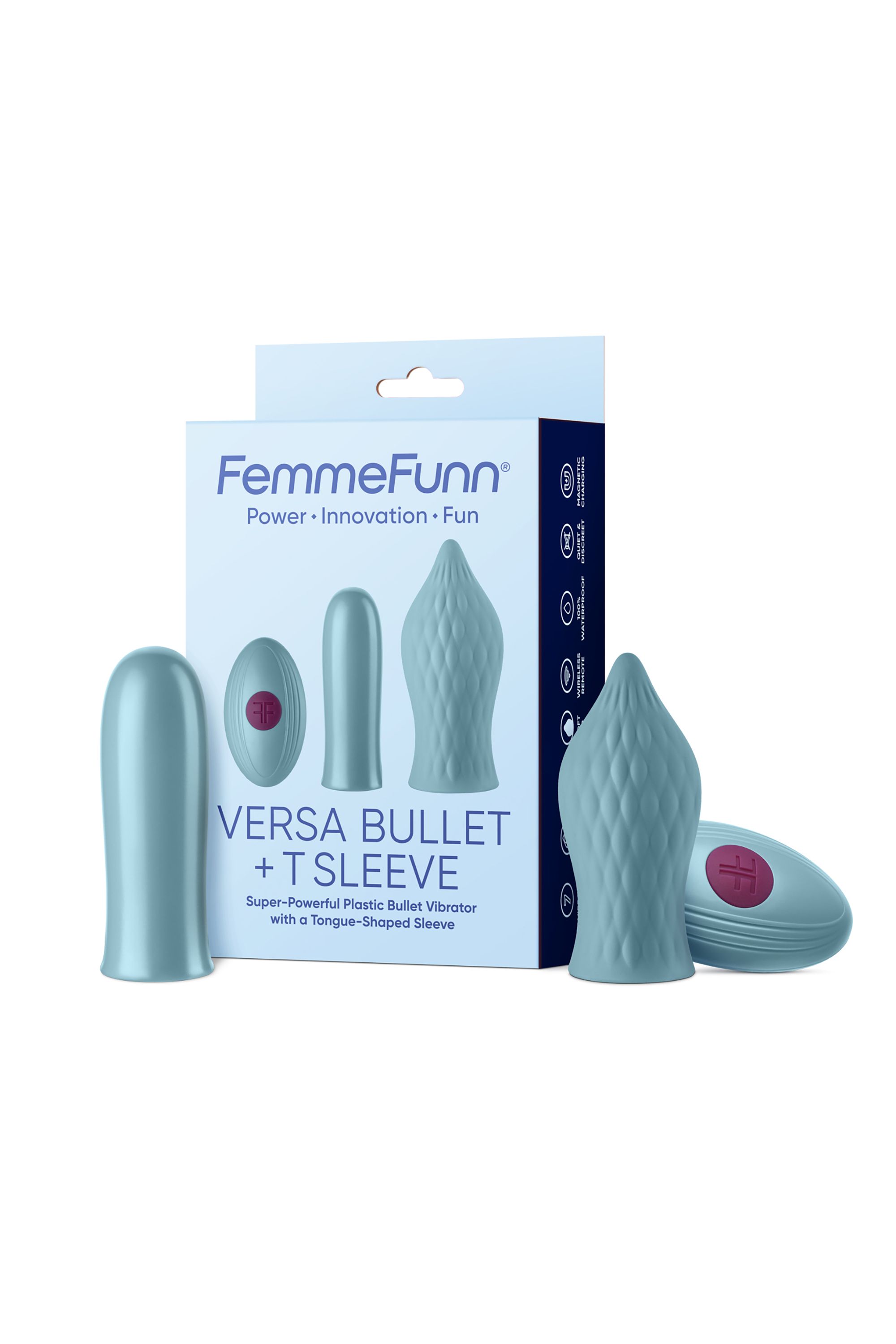 FemmeFunn Versa Bullet - Bullet vibrator met sleeve & afstandsbediening