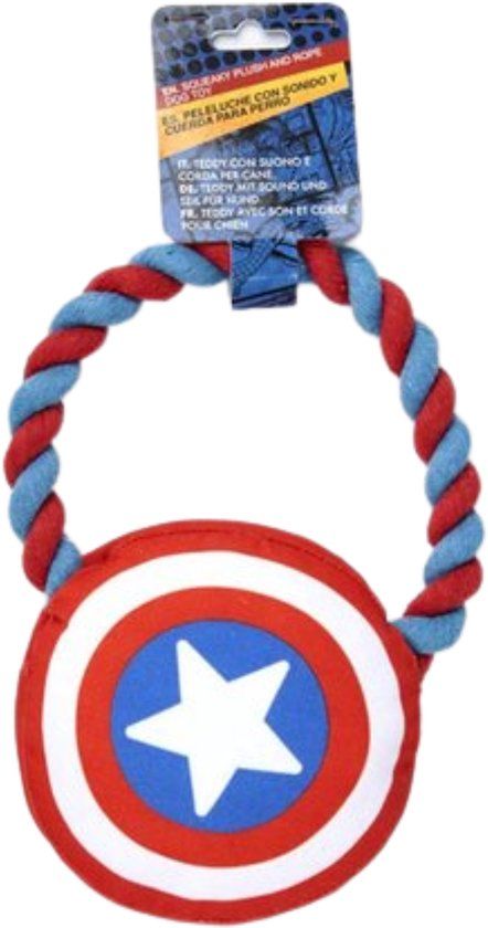 4KidsOnly Avengers Hondenspeeltje - Piepend Pluche Touw - Large