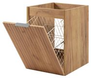 3E 3xE living.com 3xE living Meuble de salle de bain 40 cm, chêne craft, poignée argentée