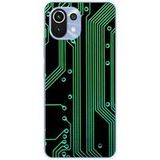 Xiaomi Mi 11 Bedrukt siliconen hoesje Texture circuit geek