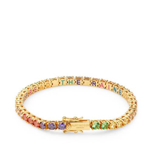 Kurt Geiger armband Tennis met strass goudkleurig