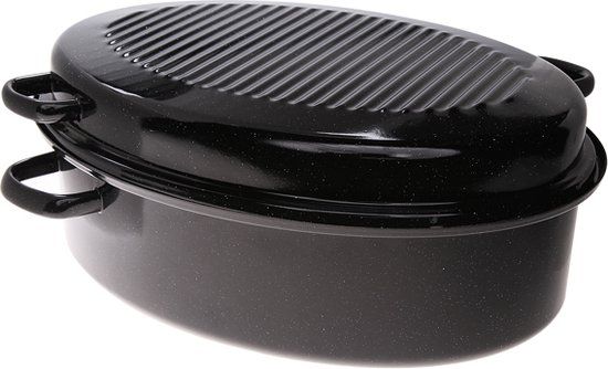 Kochstar Braadpan - Braadslede - 42 cm / 9.4 liter - Zwart - Vierkant - Met deksel