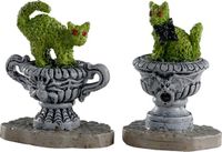 Lemax Haunted Topiary - Set of 2