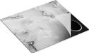 Chefcare Inductie Beschermer Abstracte Kunst - Luxueuze Marmer - Zwart Wit - 60x52 cm