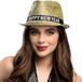Boland - Hoed Sparkling 'Happy new year' goud