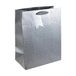 Eurowrap Zilveren Ombre Verjaardagsgelegenheden Gift Bag met Zilveren Tag Grote Grootte