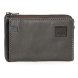 Pepe Jeans Marshal Portemonnee met kaartenvak, grijs, 11 x 7 x 1,5 cm, leer