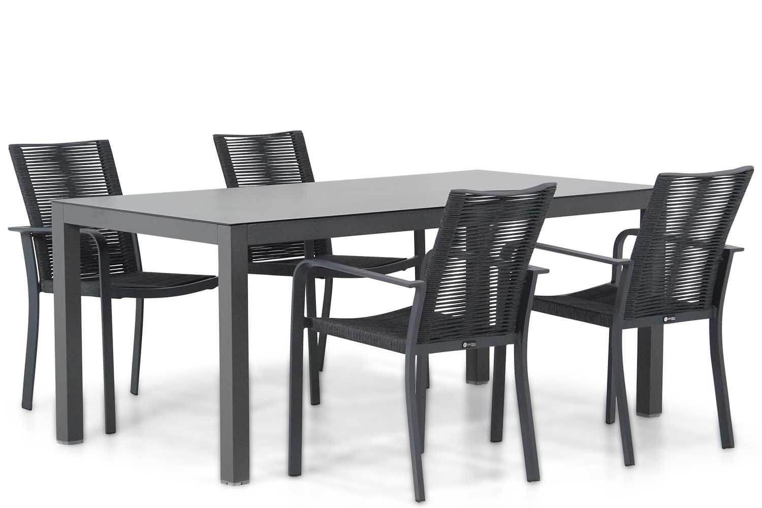 Santika Furniture Santika Annisa/Madras 180 cm dining tuinset 5-delig