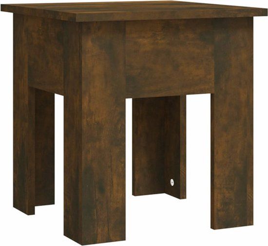 vidaXL Salontafel bewerkt hout gerookt eikenkleur 40x40x42 cm