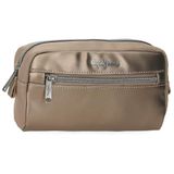 Pepe Jeans Ruby Toilettas, beige, 23,5 x 11 x 7,5 cm, polyester en PU, 1,53 l, van Joumma Bags, Beige, Eén maat, toilettas