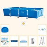 Intex Rechthoekig Frame Zwembad - 450 x 220 x 84 cm - Blauw