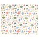 Papier d'emballage, accessoires d'hiver, 70 x 250 cm