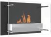 Homcom Cheminée à éthanol - Acier - 60x22x40cm - Noir