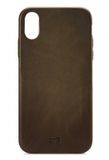 Senza Desire Leather Cover Apple iPhone XR Burned Olive