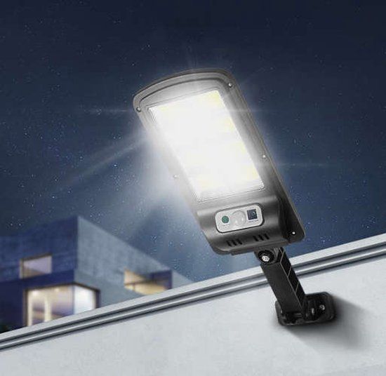 IZOXIS Solar Buitenlamp met 120 LEDs - Zwart - Met Bewegingssensor en Schemerschakelaar