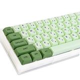 GTSP Set van 122 groene Japanse keycaps met XDA profiel, PBT, voor Cherry MX Covers Tenkeyless 60%, 65% gaming toetsenbord (matcha)
