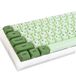 GTSP Set van 122 groene Japanse keycaps met XDA profiel, PBT, voor Cherry MX Covers Tenkeyless 60%, 65% gaming toetsenbord (matcha)