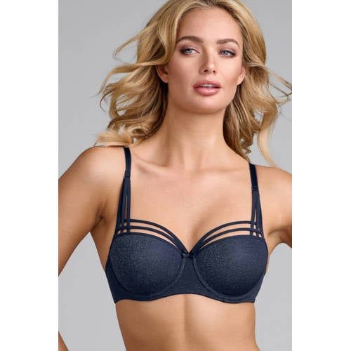 marlies dekkers Dame de Paris Voorgevormde Beugel-BH - Donkerblauw/Zilver