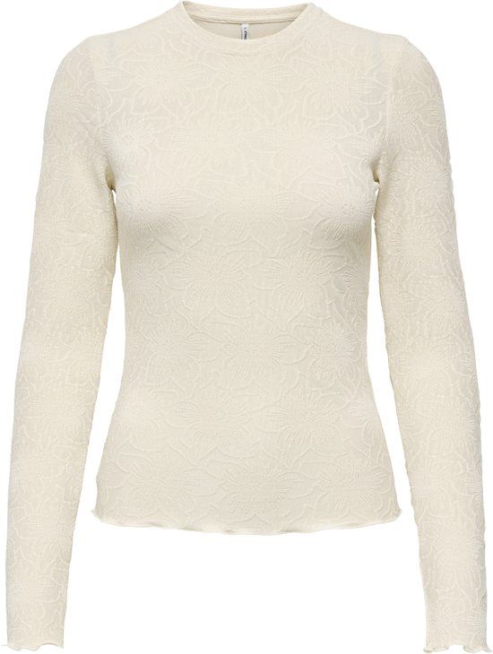 ONLY MATERNITY ONLY - OLMVELMA L/S O-NECK TOP JRS - Dames - Blouses - S - Polyester - Elastaan - Birch