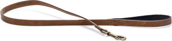Beeztees Balacron Ax Hondenriem Kunstleer - Bruin - 100 cm x 20 mm