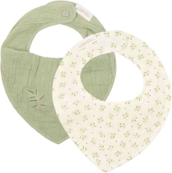 Little Dutch Bandana slab - Groen - Katoen - 2 stuks