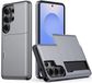 Selected by GSMpunt.nl Samsung Galaxy S26 Ultra Hoesje met Slider Kaarthouder Back Cover Grijs