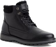 s.Oliver Heren Enkellaarsje 5-16226-43 001 Zwart Leer Veterboots Maat 44