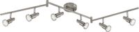 Briloner COOL Plafondlamp Metaal Mat Nikkel 6x GU10 LED 3000K 250Lm 120cm