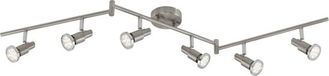 Briloner COOL Plafondlamp Metaal Mat Nikkel 6x GU10 LED 3000K 250Lm 120cm