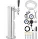 Latios Kit de conversion de tireuse à bière - Colonne de tireuse à bière avec 1 robinet - Inox - Régulateur CO2 W21.8 avec double manomètre - Coupleur de fût système A - Bac de récupération