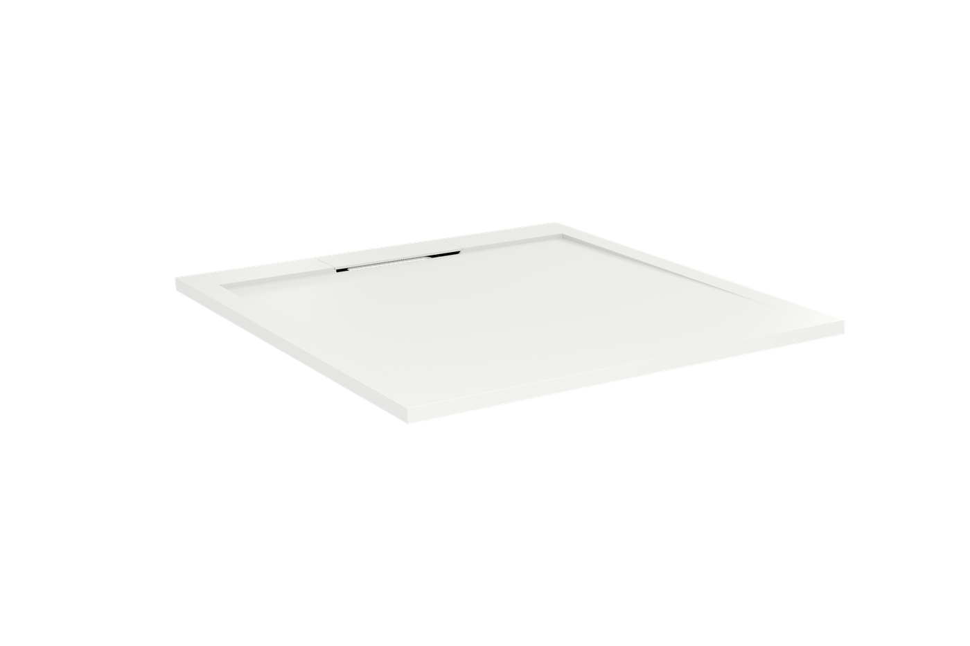 Balmani Andes douchebak 100x90cm solid surface mat wit