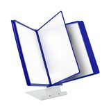 Leviatan Tafel-zichtbordsysteem standaard voor zichtpanelen + 10 zichtpanelen blauw