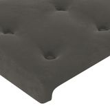 VidaXL Hoofdbord & Voeteind Donkergrijs Polyester/Hout 2030 mm x 160 mm x 780 mm