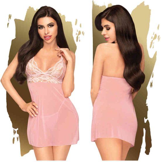 Penthouse Lingerie Bedtime Story Babydoll L/XL - Pink