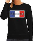 Bellatio Decorations Frankrijk / France landen sweater zwart dames