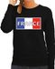 Bellatio Decorations Frankrijk / France landen sweater zwart dames