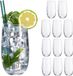 Relaxdays drinkglazen set van 12, waterglazen, kristalglas, vaatwasserbestendig, sap, limonade, 520 ml, transparant