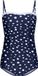 Pastunette Dames Tankini - White Dots - Blauw - Corrigerend - Maat 40