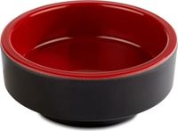 APS Melamine Bento Box "Asia Plus", Ø7.5 x H3 cm, Black/Red, Set of 4