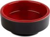APS Melamine Bento Box "Asia Plus", Ø7.5 x H3 cm, Black/Red, Set of 4