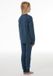 Schiesser Shirt 1/1 Unisex V-hals Lange Mouw Effen Viscose/Katoen/Acryl Diepblauw