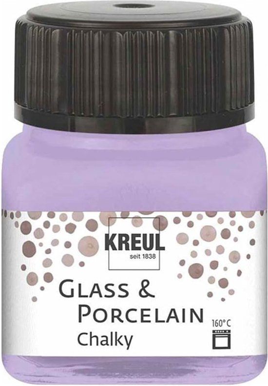 Kreul Glasverf - Porseleinverf - Sweet Lavender - Extra Mat - Chalky - 20ml