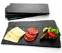 Assiette de service en ardoise - lot de 6 - 25 x 15 cm - Noir