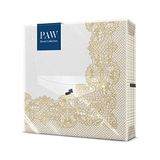 PAW Servetten 33 x 33 cm, 20 stuks - Koninklijk Kant Goud