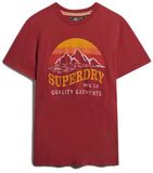 Superdry Great Outdoors Relaxed T-shirt Heren M Dark Berry