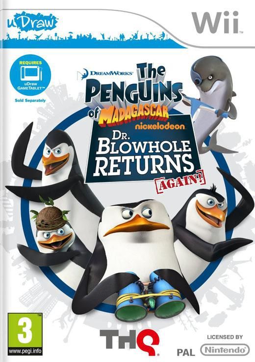 THQ De Pinguins Van Madagascar - Dr Blowhole Keert Weer Terug! (Nintendo Wii)
