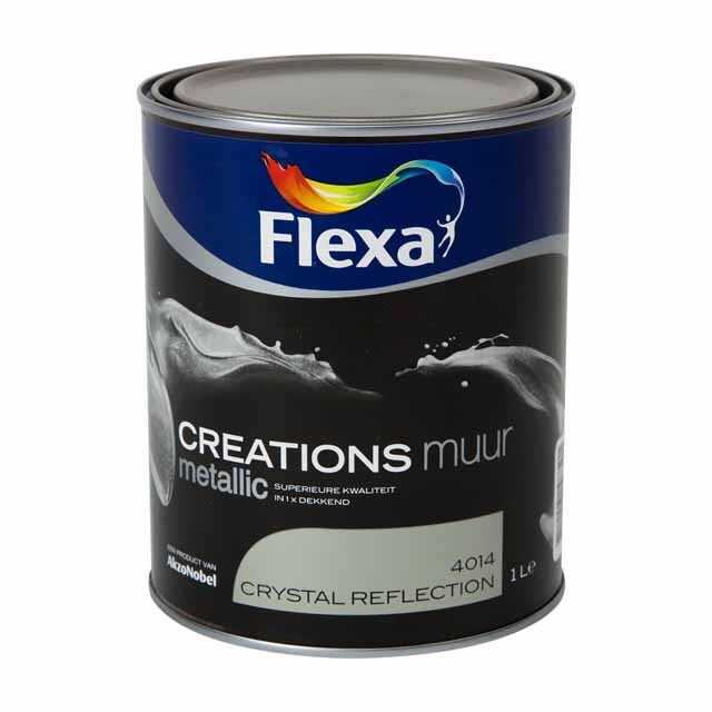 FLEXA Creations Muurverf Metallic 4014 Crystal Reflection 1